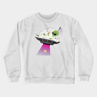 Space Alien in the Bath Crewneck Sweatshirt